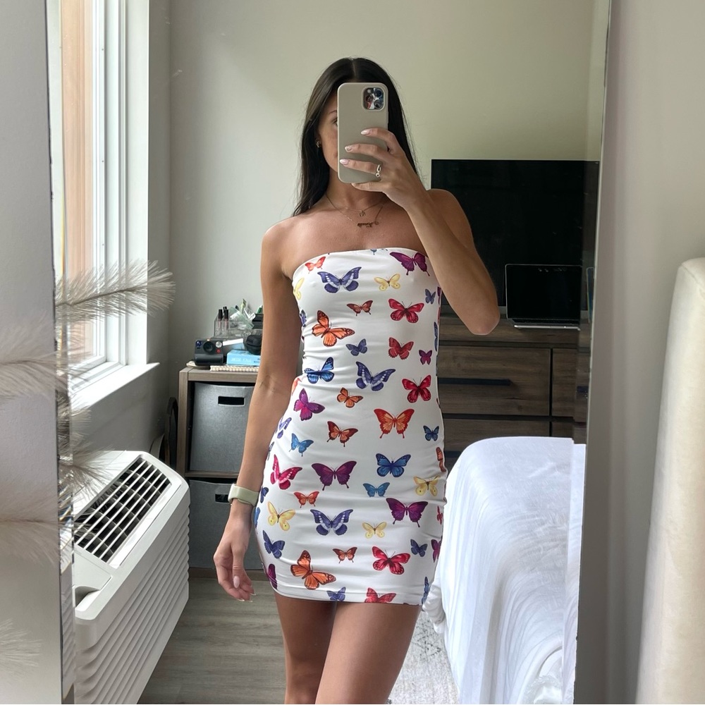 Superdown Revolve X Draya Michele Chloe Strapless Bodycon Dress
